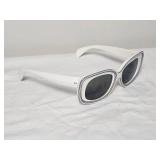 Vintage B&L Ray-Ban USA ?BUENA? White Mod Rectangular Sunglasses