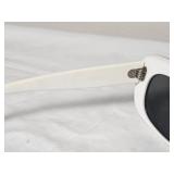 Vintage B&L Ray-Ban USA ?BUENA? White Mod Rectangular Sunglasses