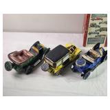 Garnier Liqueurs ?Antique Cars Collection? Ceramic Decanters ? Group of (5) w/ Box