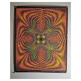 1968 Nancy Parker W23 Energy Psychedelic Blacklight Poster 22X28