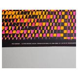 1968 Nancy Parker W23 Energy Psychedelic Blacklight Poster 22X28