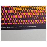 1968 Nancy Parker W23 Energy Psychedelic Blacklight Poster 22X28