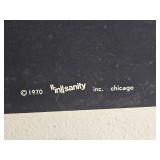1970 Insanity Inc. ?Ship of Peace? Blacklight Poster ? 24?36