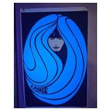 Vintage ?Peace Woman? Psychedelic Blacklight Poster ? 22?35