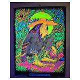 Vintage San Mezcalito Psychedelic Blacklight Poster Cocorico Graphics Los Angeles 28" x 21"