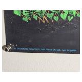 Vintage San Mezcalito Psychedelic Blacklight Poster Cocorico Graphics Los Angeles 28" x 21"