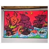 Vintage ?Encounter at Sea? Blacklight Poster ? 22?35