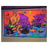 Vintage ?Encounter at Sea? Blacklight Poster ? 22?35