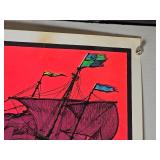 Vintage ?Encounter at Sea? Blacklight Poster ? 22?35