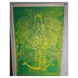 Vintage 1970s ?Astarte? Blacklight Poster by A. Sirkia ? 23?35