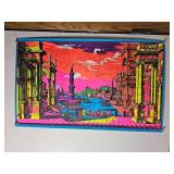 1970 Funky Features ?The Harbor? Blacklight Poster ? 20?33