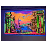 1970 Funky Features ?The Harbor? Blacklight Poster ? 20?33