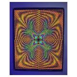 1968 Nancy Parker W23 Energy Psychedelic Blacklight Poster 22X28