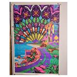1969 Celestial Arts ?New Horizons? Blacklight Poster ? J. Parker ? 23"?35"