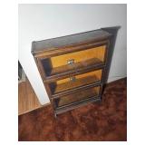 Antique Viking Stacking Barrister Bookcase ? Oak 3-Section ? 34"W