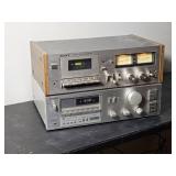 Sony Stereo Cassette Deck TC-K4 + Sony FM/AM Receiver STR-V4S