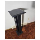 Black Modern Pedestal Stand – Square Top Display Column