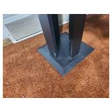 Black Modern Pedestal Stand – Square Top Display Column