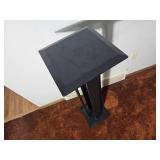 Black Modern Pedestal Stand – Square Top Display Column