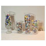 Large Assorted Vintage Glass Marbles ? Mixed Colors & Styles (Approx. Multi-Pound Lot)