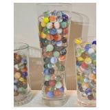Large Assorted Vintage Glass Marbles ? Mixed Colors & Styles (Approx. Multi-Pound Lot)