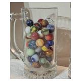 Large Assorted Vintage Glass Marbles ? Mixed Colors & Styles (Approx. Multi-Pound Lot)