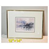 Brent Heighton “Loons in the Mist” – Signed Limited Edition Framed Art Print