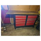 Heavy-Duty Steel 12-Drawer Workbench with MDF Top – 55" × 20.5" × 33"