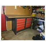 Heavy-Duty Steel 12-Drawer Workbench with MDF Top – 55" × 20.5" × 33"