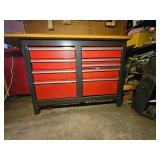 Heavy-Duty Steel 12-Drawer Workbench with MDF Top – 55" × 20.5" × 33"