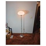 Mid-Century Modern Tulip Base Floor Lamp Frosted Atomic Shade