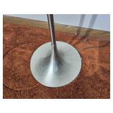 Mid-Century Modern Tulip Base Floor Lamp Frosted Atomic Shade