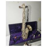 Vintage Buescher "True Tone" Low Pitch Alto Saxophone - Silver Finish - Ser. #230555 - With Case & Accessories