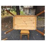 Wood Farmhouse Dining Table Set