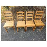 Wood Farmhouse Dining Table Set