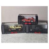 Die Cast Model Cars - 1:43 - RIO - Thomas Flyer Rally (1908) / Lamborghini Miura S (1968) / Bugatti 57 SC Atlantic Ralph Lauren Museum