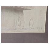 Signed 1974 Framed Art Print Ð Artist Signature Unverified