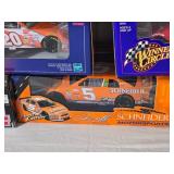 NASCAR Die Cast Model Cars – 1:24 – Racing Champions / Revell / Winner’s Circle – Quaker State #26 Kinser (1995), Schneider #5 Trickle (2000), Great Clips #14 Elder, Home Depot #20 Stewart (19