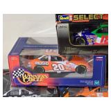 NASCAR Die Cast Model Cars – 1:24 – Racing Champions / Revell / Winner’s Circle – Quaker State #26 Kinser (1995), Schneider #5 Trickle (2000), Great Clips #14 Elder, Home Depot #20 Stewart (19