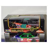 NASCAR Die Cast Model Cars – 1:24 – Racing Champions / Revell / Winner’s Circle – Quaker State #26 Kinser (1995), Schneider #5 Trickle (2000), Great Clips #14 Elder, Home Depot #20 Stewart (19