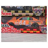 NASCAR Die Cast Model Cars Ð 1:24 Ð Revell / Racing Champions Ð Schneider #64 Trickle (1998, incl. NASCAR Gold), Quality Care #15 Trickle (1995), Coors Light #40 Gordon (1997), Team Sabco #40 Marli