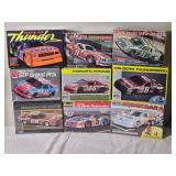 NASCAR Stock Car Model Kit Lot Ð 9 Kits (Monogram, Revell, AMT, MPC)