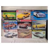Corvette Model Kit Lot Ð 10 Kits (AMT, MPC, Revell, Monogram)