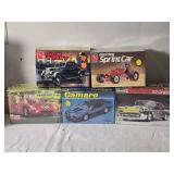 Classic Hot Rod & Race Car Model Kit Lot Ð 5 Kits