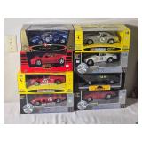 Ferrari Die Cast Model Cars Ð 1:18 Ð Burago / Jouef Evolution / EagleÕs Race / Chrono Ð 250 Le Mans (1965), 360 Modena (1999), 330 P4 Daytona (1967), 250 GTO Õ64, 250 GT SWB (1961), 512 Berlinett