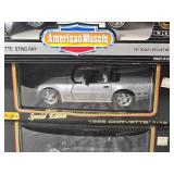 Corvette Die Cast Model Cars - 1:18 - UT Models / ERTL / Maisto - Pace Car Le Mans (1999) / Sting Ray (1963) / (1996) / ZR-1 (1992) / Pace Car Indy 500 (1978) / Mako Shark (1961) / Pace Car Indy 500 (