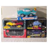 Die Cast Model Cars - 1:18 - American Muscle / Ansom / Maisto - Chevrolet Bel Air Street Machine (1957) / Cadillac Series 62 (1947) / Ford Newstalgia (1934) / Dodge Viper GTS Pace Car Indy 500 (1996)