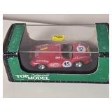 Die Cast Model Cars - 1:43 - Top Model / Model Box / Kyosho / Ixo / Bang - Ferrari 340 Mexico / AC Shelby Cobra / Ford MK IV Le Mans (1967) / Porsche 356 Coupe (1952) / Shelby Cobra Daytona