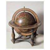 Vintage-Style Desk Globe on Wooden Stand Ð Decorative World Globe