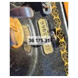 Vintage Singer Sewing Machine in Wood Cabinet with Matching Bench Ð Model AG915966